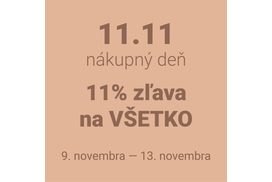 Nákupný deň: -11% na všetko!